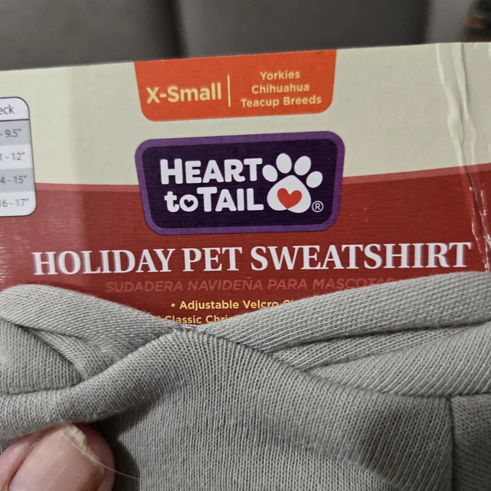 Heart To Tail XS Christmas Dog Sweaters Gnome Gingerbread Holiday Hoodie Lot 2